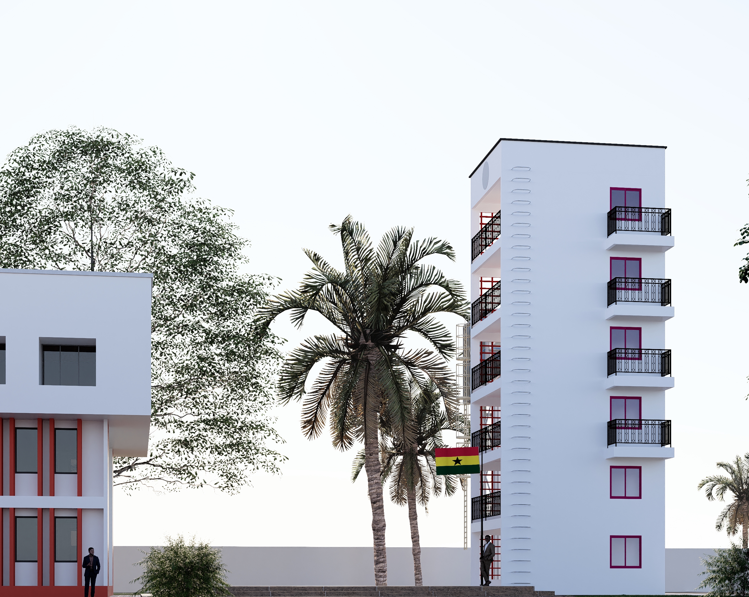 Fire station — site overview